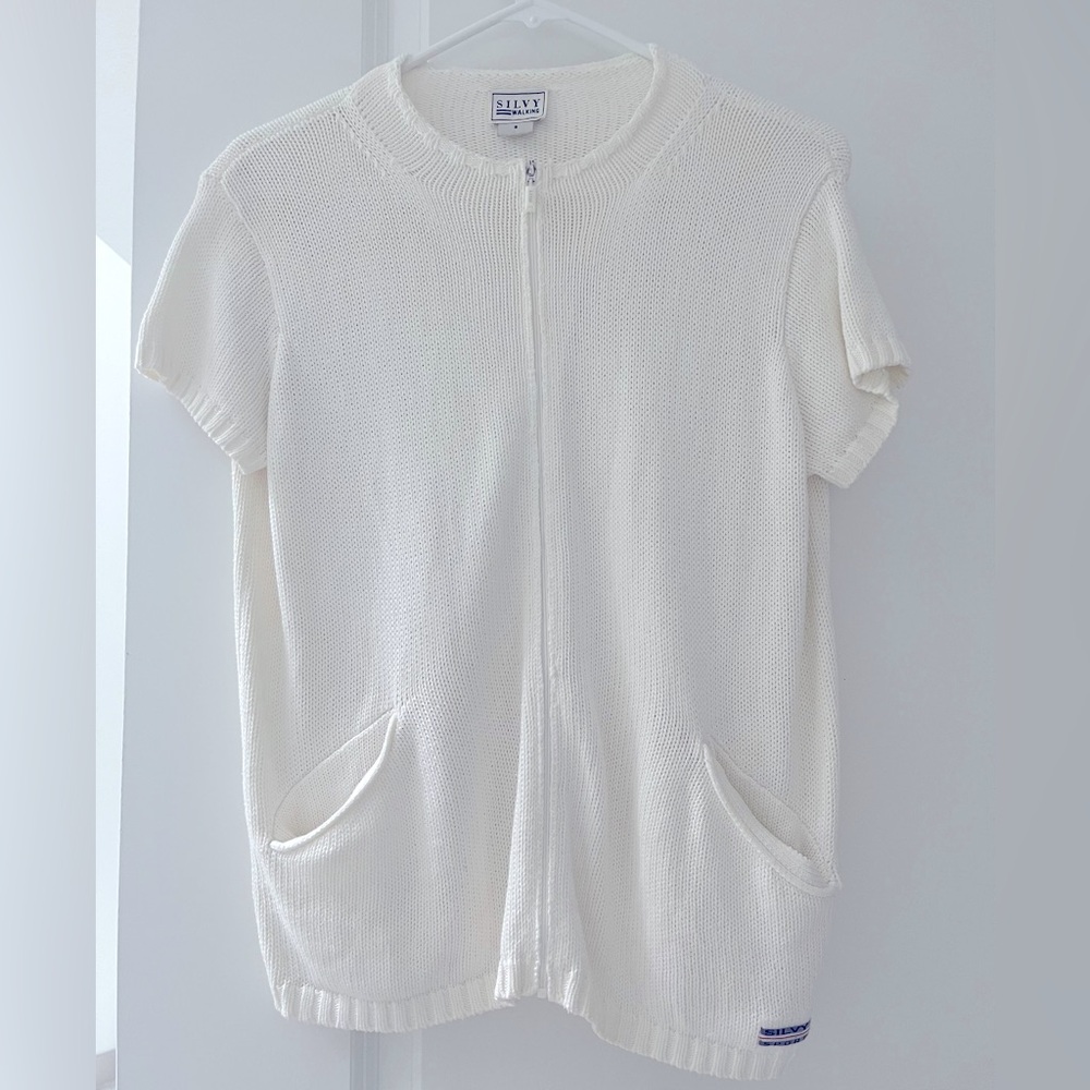 White NEW coton Italian sport jacket.